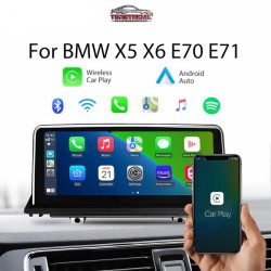 BMW X5, X6, E70, E71, E72 Wireless Car Play / Android Auto Head Unit