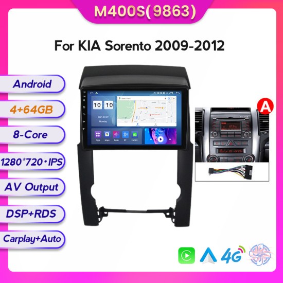 KIA Sorento 2009 - 2012 Android Head Unit Free Apple Car Play