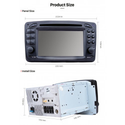 Mercedes-Benz A/C/CLK/E/G/M/ML/S Android Head Unit