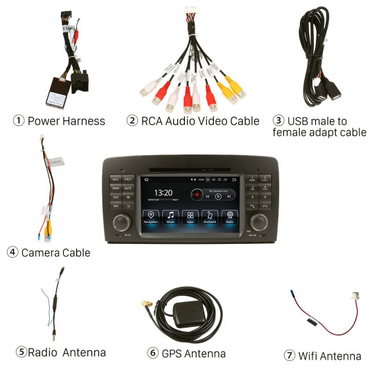 Mercedes-Benz R-Class W251 2005-2017 Android Head Unit