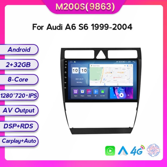 Audi A4 B6 2000-2009 Android Head Unit with free wireless Apple Car Play