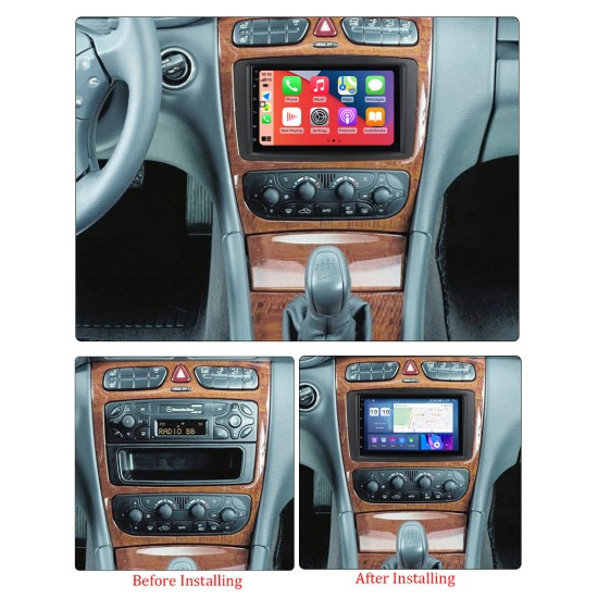 Mercedes Benz CLK W209 W203 W208 W463 Android Head Unit with free wireless Apple Car Play