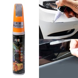 Car Scratch Repair Auto Care Scratch Remover Maintenance Paint Care Auto Paint Pen (Bright Silver) - 1No