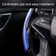 Car Universal Carbon Fiber Texture Leather Steering Wheel Cover