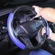 Car Universal Carbon Fiber Texture Leather Steering Wheel Cover