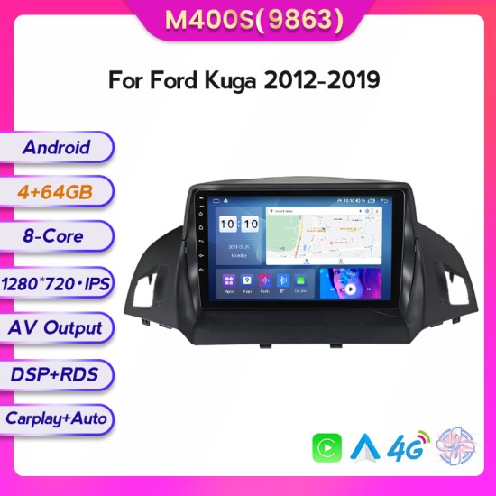 Ford Kuga 2012-2019 Android Head Unit with free wireless Apple Car Play