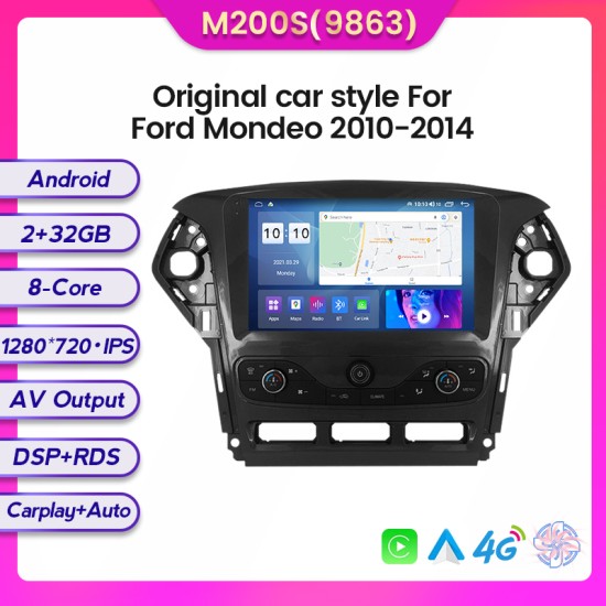Ford Mondeo 2010-2014 Android Head Unit free Apple Car Play