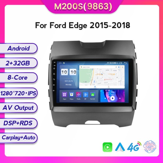 Ford Edge 2 2015 - 2018 Android Head Unit with free wireless Apple Car Play
