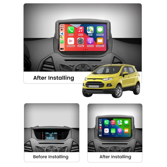 Ford EcoSport 2013-2017 Android Head Unit with free wireless Apple Car Play