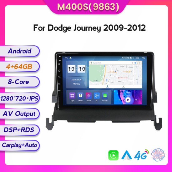 Dodge Journey 2009-2012 Android Head Unit with free wireless Apple Car Play