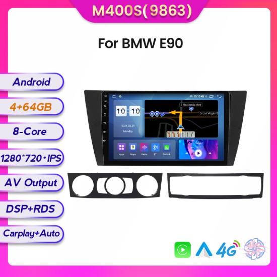 BMW 3 Series E90 E91 E92 E93 Android Head Unit with free wireless Apple Car Play