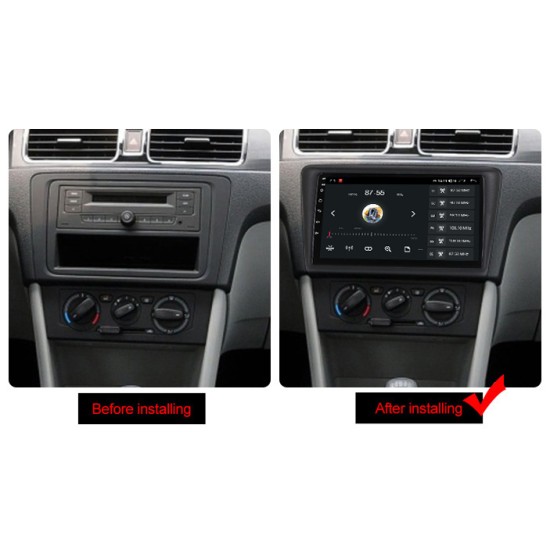 Skoda Rapid 2013 - 2016 Android Head Unit with free wireless Apple Car Play