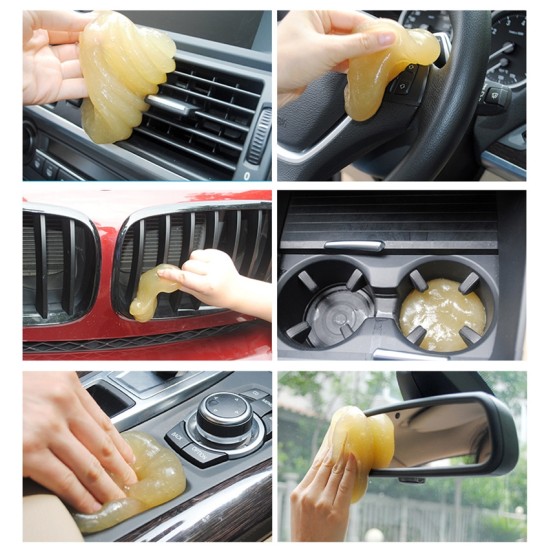 Car Clean Glue Gel Sticker(Transparent)