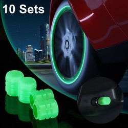 10 Sets Luminous Tire Valve Cap Electric Motorcycle Vacuum Tire Valve Cover, Style: One Effect