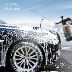 Car Washing Foam Spray Pot Home Handheld Gas Pressure Sprayer(2L+Spray Head x 2)