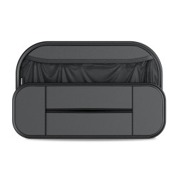 Car Seat Rear Leather Multi-function Convenient Storage Bag(Black)