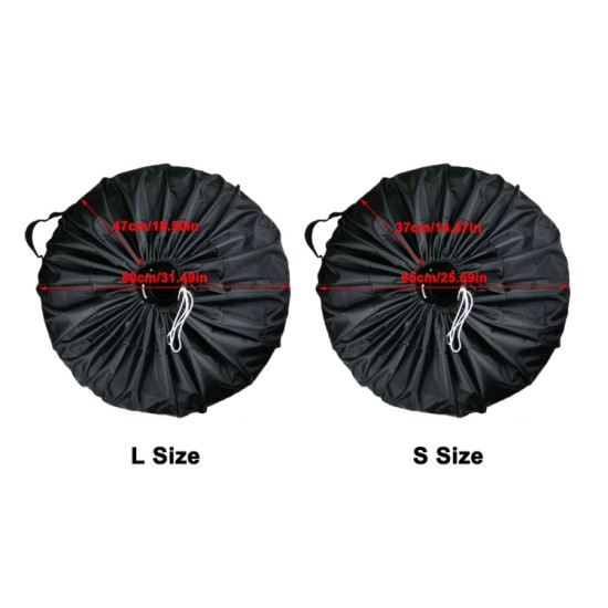 4PCS/Set L Waterproof and Dustproof Car Spare Tire Cover Tire Protector