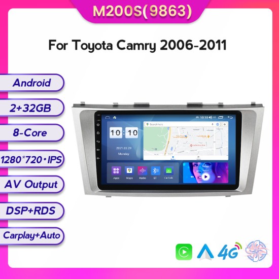 Toyota Camry 2006 - 2011 Android Head Unit Free Apple Car Play